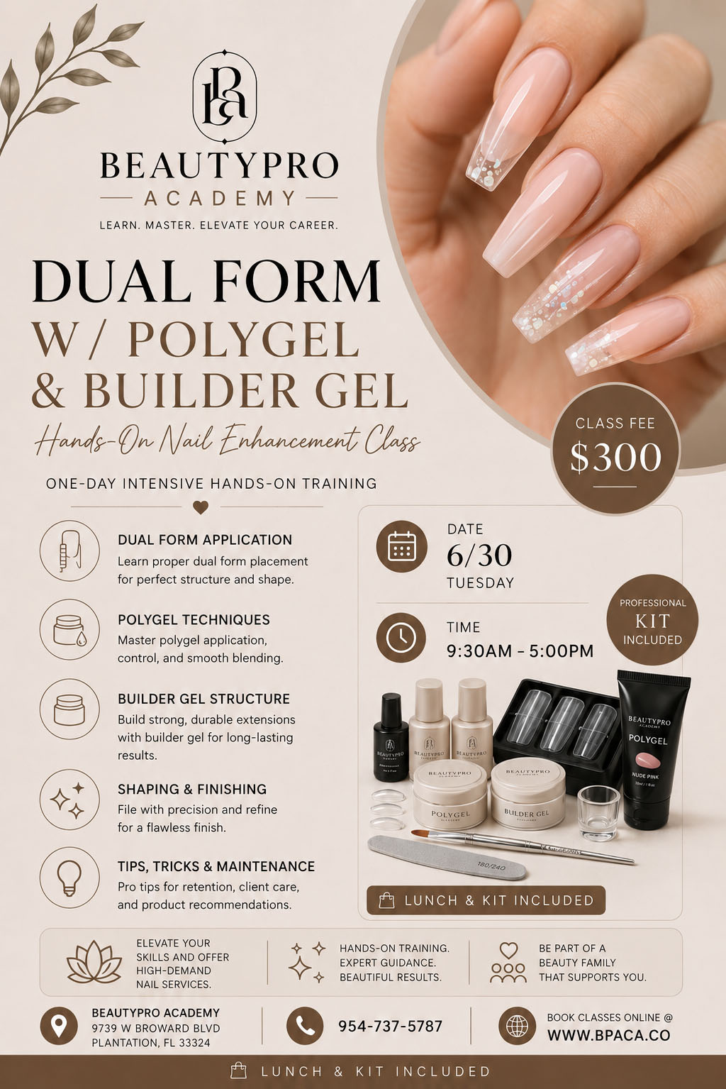 Beauty Pro Academy class flyer 4
