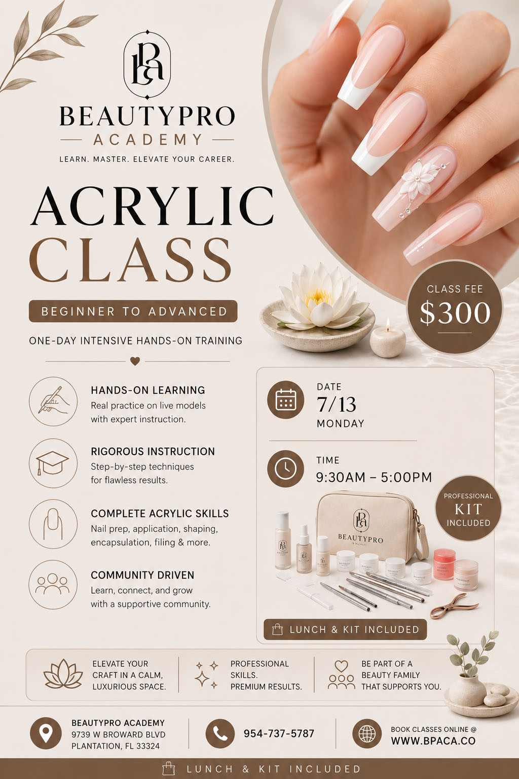 Beauty Pro Academy class flyer 7