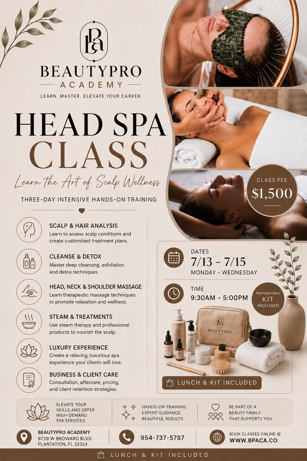 Beauty Pro Academy class flyer 8
